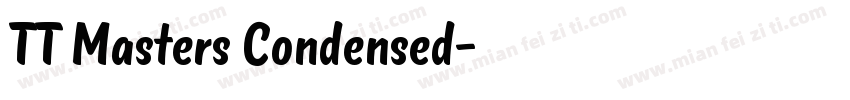 TT Masters Condensed字体转换